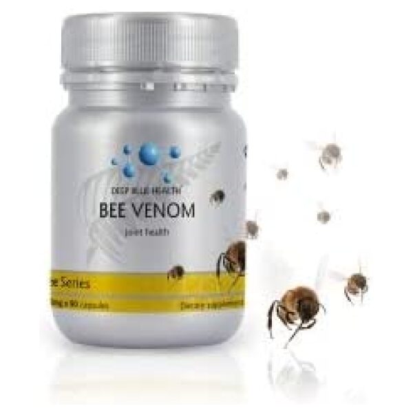 Deep Blue Health Bee Venom 500mg (90 Caps) + Joint Health ديب بلو هيلث سم النحل مع كبريتات الجلوكوزامين لصحة المفاصل ولتسهيل الحركة 90 كبسولة - Image 8
