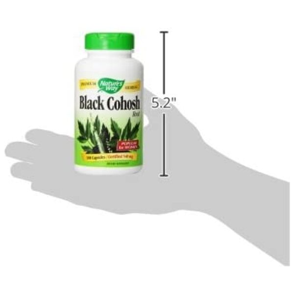 Nature's Way Black Cohosh Root, 540 mg per serving, 180 Capsules - Image 4