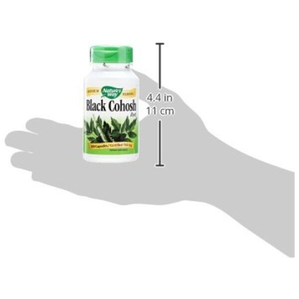 Nature's Way Black Cohosh Root 540 mg, 100 Vegetarian Capsules  جذور كوهوش الأسود 540 مجم، 100 كبسولة نباتية - Image 10