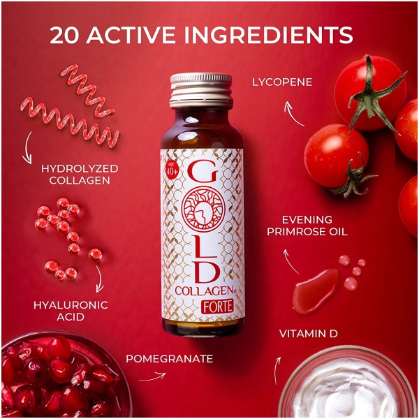 Gold Collagen Forte The Original #1 Liquid Collagen Anti Aging Beauty Supplementجولد كولاجين فورتى الأصلى ، كولاجين سائل لجمال البشرة و مضاد للشيخوخه - Image 5