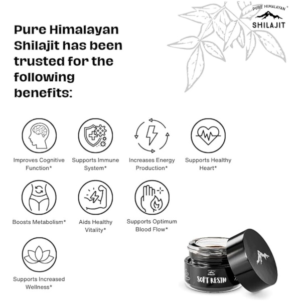 Pure Himalayan Shilajit, Soft Resin, Natural Source of Fulvic Acid & Trace Minerals, (15gm) بيور هيمالايا شيلاجيت مصدر طبيعى لحمض الفوليك والمعادن النادرة ، حجم متوسط ، ( 15 جرام ) - Image 4