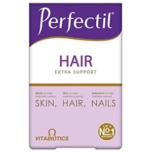 Vitabiotics Perfectil Plus Hair - 60 Tablets فيتابيوتكس بيرفيكتال، لصحة وزيادة نمو الشعر ، تركيبة مثالية متخصصة للعناية بالشعر والجلد والأظافر ، 60 كبسولة