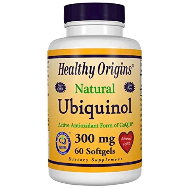 Healthy Orgins Ubiquinol Softgels, 300 mg, 60 Count يوبيكونيول الطبيعى الصورة النشطة لكيو 10، 300 مجم 60 سوفت جيل