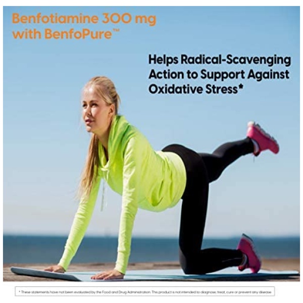 Doctor's Best Benfotiamine Helps Maintain Blood Sugar Levels, 300 mg, 60 Veggie Caps - Image 4