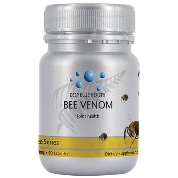 Deep Blue Health Bee Venom 500mg (90 Caps) + Joint Health ديب بلو هيلث سم النحل مع كبريتات الجلوكوزامين لصحة المفاصل ولتسهيل الحركة 90 كبسولة - Image 2