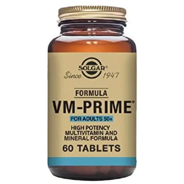 Solgar Formula VM-Prime for Adults 50 Plus - 60 Tablets سولجر ، فيتامينات و معادن متعددة للبالغين فوق 50 عام ، 60 حباية - Image 2