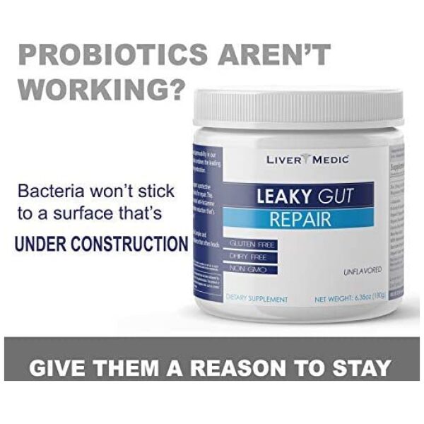 Liver Medic Leaky Gut Repair Powder Unflavored (180g) - Image 6