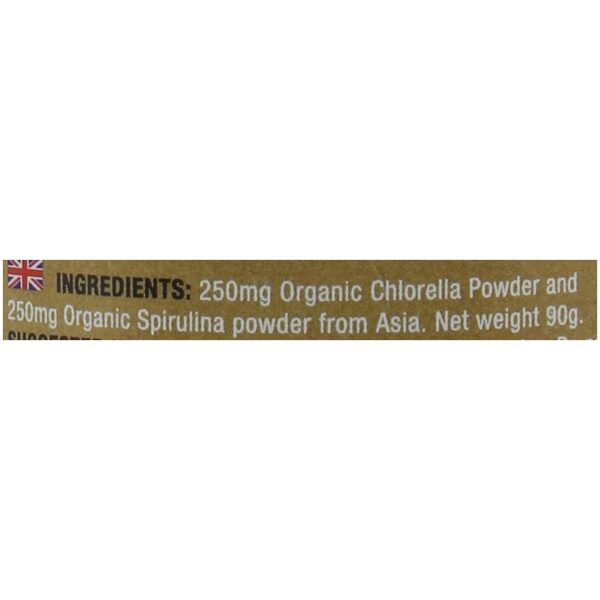 Green Origins Organic Chlorella and Spirulina Tablets 500mg Pack of 180كلوريلا و إسبيريولينا العضوية 500 مجم ، 180 حباية - Image 6