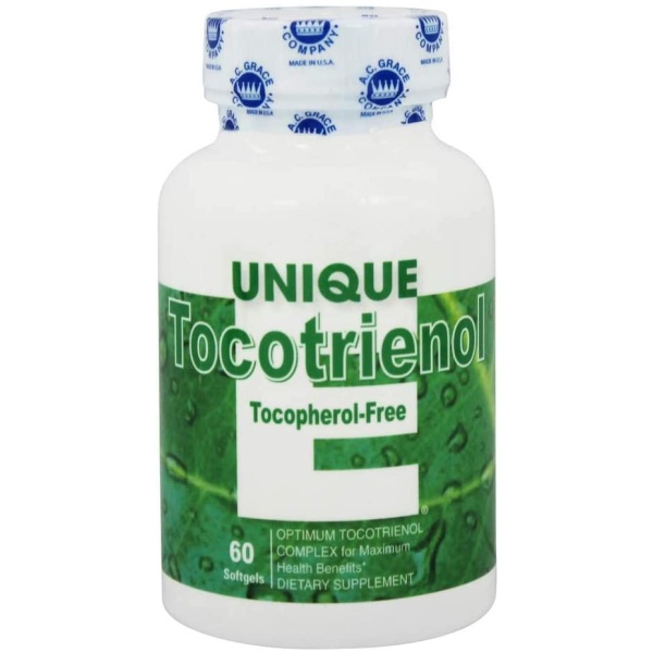 UNIQUE E Tocotrienols- Tocopherol Free 60 softgel توكوترينولز الفريد من نوعه - خالٍ من التوكوفيرول