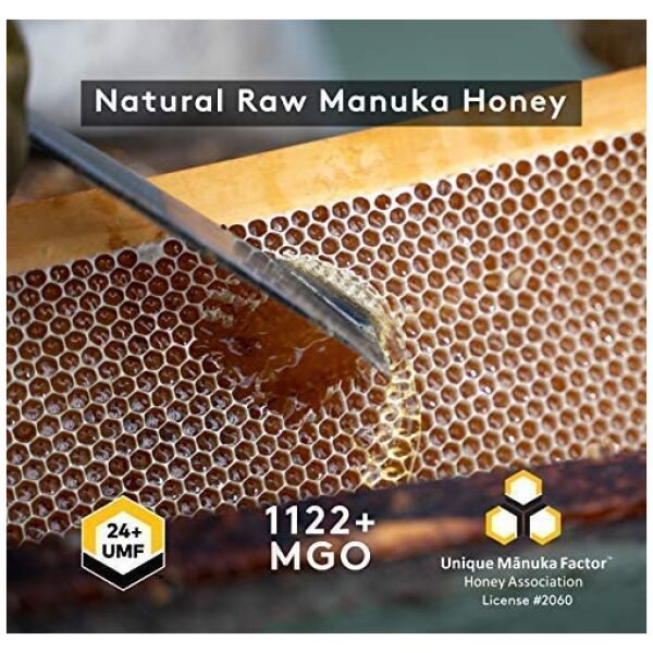 New Zealand Honey Co. Raw Manuka Honey UMF 24+ / MGO 1122+ | 250g عسل نحل مانوكا من نيوزيلندا 250جرام - Image 8