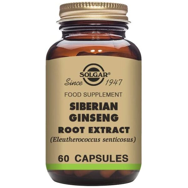 Solgar Siberian Ginseng Root Extract Vegetable Capsules - Pack of 60  سولجر ، مستخلص جذور الجينسنج السيبيرى ، 60 كبسولة نباتية - Image 4