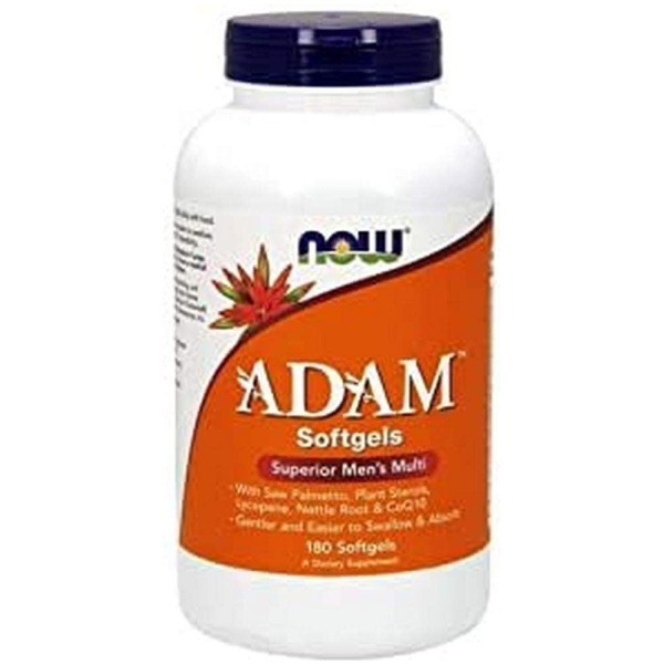 NOW Adam Men's Multiple Vitamin -Softgels,180 Count فيتامينات متعددة للرجال 180سوفت جيل