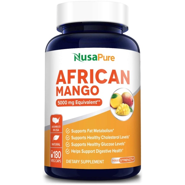 Nusapure African Mango Extract 5,000 mg per Veggie Caps 180 Capsules - Image 6