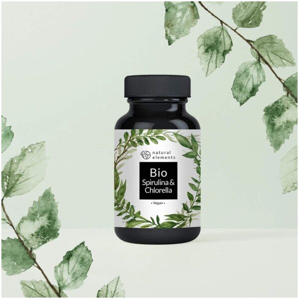 natural elements Organic Spirulina &Chlorella, 500 Tablets - Image 7