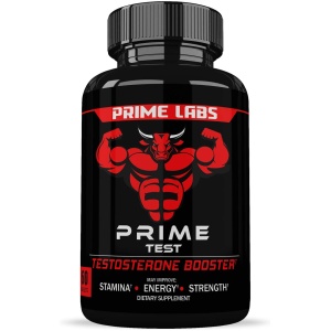 Prime Labs Men's Test Booster - Natural Stamina, Endurance and Strength Booster - 60 Caplets تيست بوزت ، لدعم مستوى هرمون التستوسترون وزيادة الطاقة والخصوبة ، 60 كبسولة