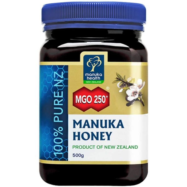 Manuka Health Manuka Honey MGO 250+, 100% Pure New Zealand Honey, 1.1 lbs - 500 Grams مانوكا عسل نحل مانوكا النقى من نيوزيلندا 500جرام