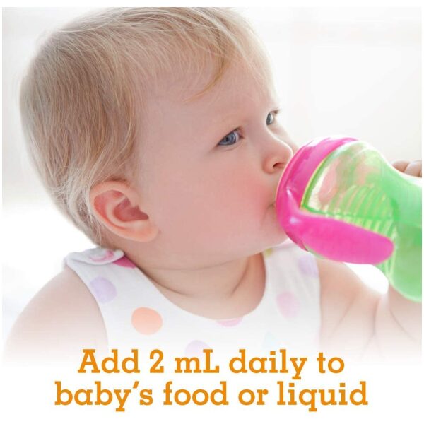 Garden of Life Baby Vitamin C Drops for Infants and Toddlers, Organic Liquid Vitamin C Immune Support <br/>قطرات فيتامين ج للأطفال من جاردن أوف لايف للرضع والأطفال الصغار، لدعم المناعة - Image 5