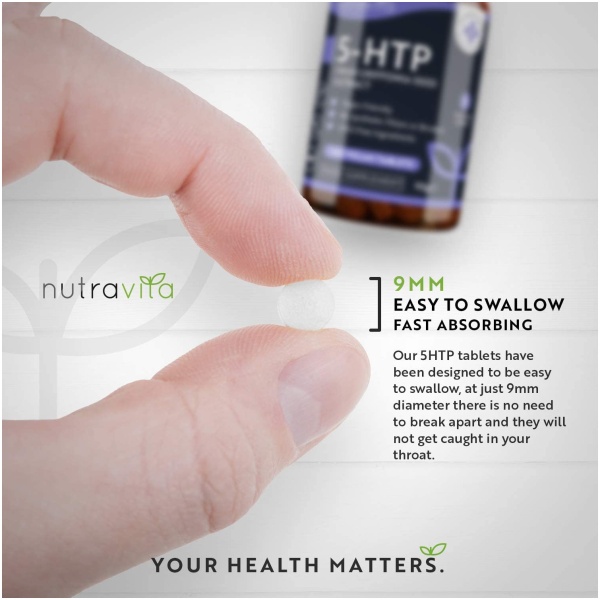Nutravita 5HTP 400mg Griffonia Seed Extract – 240 Vegan Tablets Maximum Strength 5-HTPمستخلص من بذور الجريفونيا 400 مجم ، 240حباية نباتية - Image 9