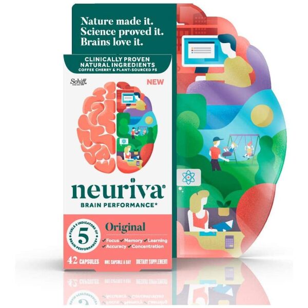 Schiff Neuriva Original Brain Performance Supplement - 42 Capsules نيوريفا لتحسين أداء المخ 42كبسولة - Image 3