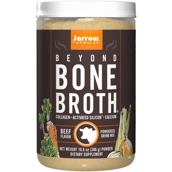 Jarrow Formulas Beyond Bone Broth, Beef, 10.8 Ounce<br/>جارو فورميولاز مسحوق مرق العظم، الغنى بالكولاجين والكالسيوم وسيليكون ،لصحة المفاصل والعظام والجلد والشعر والأظافر ، 306 جرام