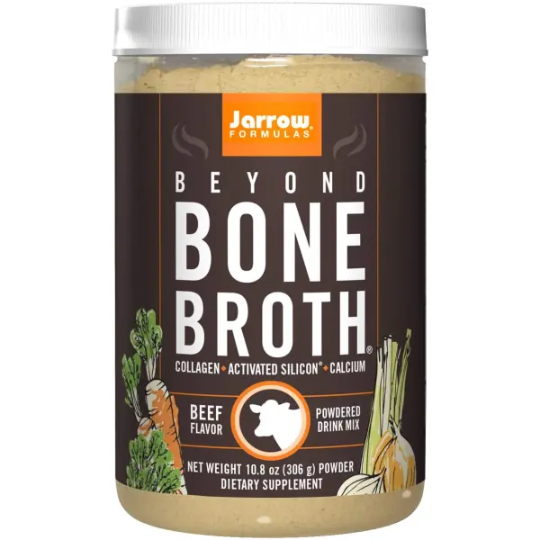Jarrow Formulas Beyond Bone Broth, Beef, 10.8 Ounce<br/>جارو فورميولاز مسحوق مرق العظم، الغنى بالكولاجين والكالسيوم وسيليكون ،لصحة المفاصل والعظام والجلد والشعر والأظافر ، 306 جرام