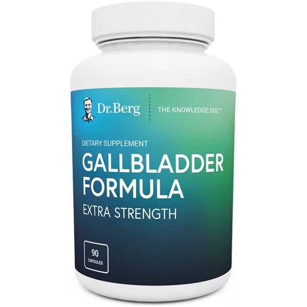 Dr. Berg’s Gallbladder Formula Contains Purified Bile Salts, 90 capsules, Enzymes to Reduce Bloating, Indigestion & Abdominal Swelling  دكتور بيرج ، تركيبة المرارة، تحتوى على العصارة الصفراوية ، 90 كبسولة ، الأنزيمات لتقليل عسر الهضم ومنع الإنتفاخ والغازات - Image 2
