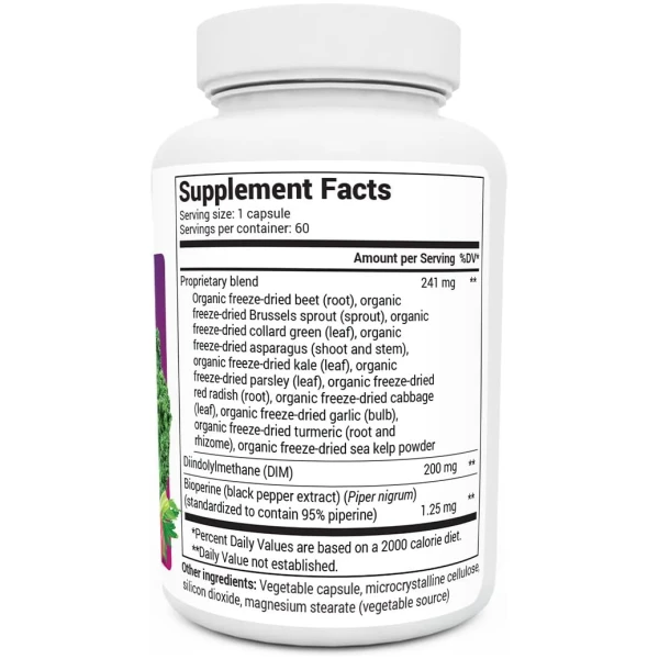 Dr. Berg’s Estrogen Balance with DIM 60 Vegetarian Capsules<br/>دكتور بيرج دى اى ام لدعم مستوى هرمون الاستروجين عند النساء60 كبسولة - Image 2
