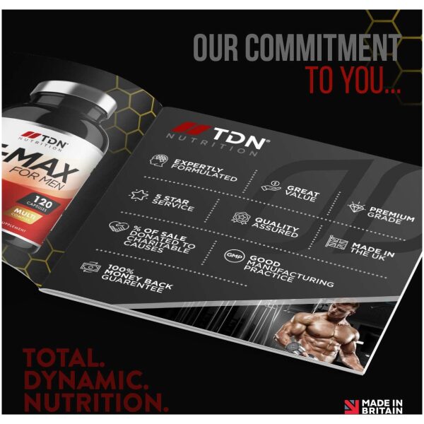 T-MAX for Men - 120 T-Booster Capsules - UK Made Premium Supplement - Ingredients Contribute to Normal Testosterone Levels & Reduction in Fatigue - Multi-Complex Formula Designed for Men - Image 3