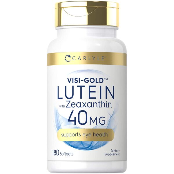 Carlyle Lutein and Zeaxanthin 40 mg |180 Softgels | Eye Health Vitaminsلوتين مع زياكسانثين  40 مجم ، فيتامينات لصحة العين ، 180 كبسولة - Image 2